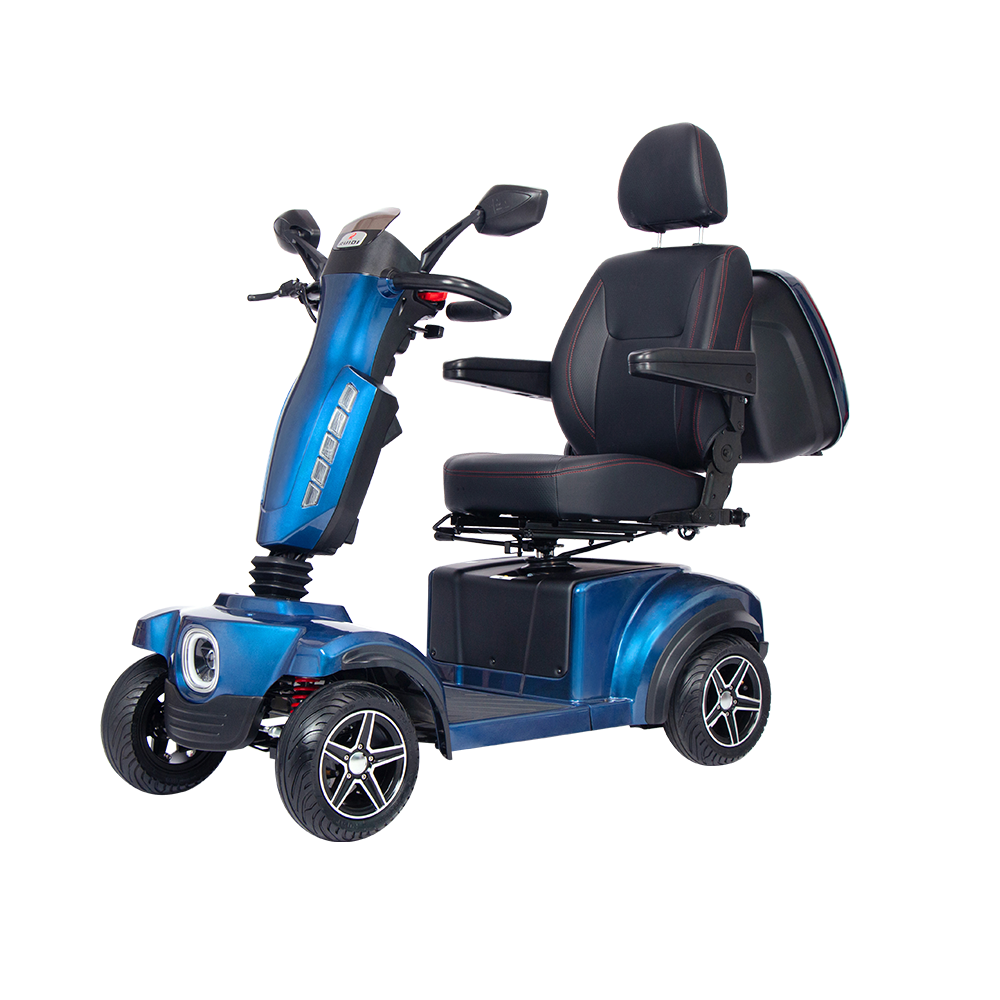 Scooter de movilidad compacto versátil R45SE: asiento calefaccionado, autonomía de 48 km, libertad urbana