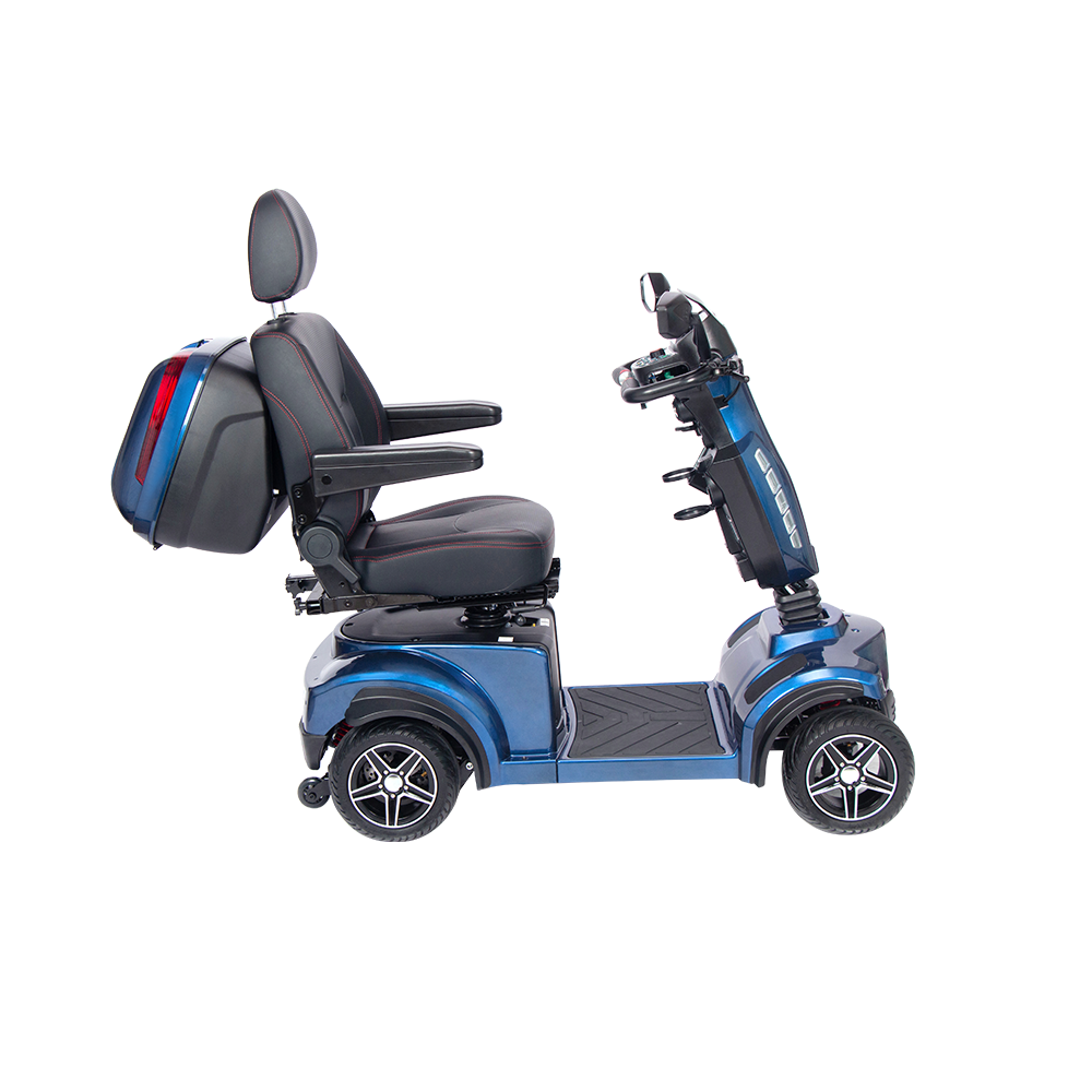Scooter de movilidad compacto versátil R45SE: asiento calefaccionado, autonomía de 48 km, libertad urbana