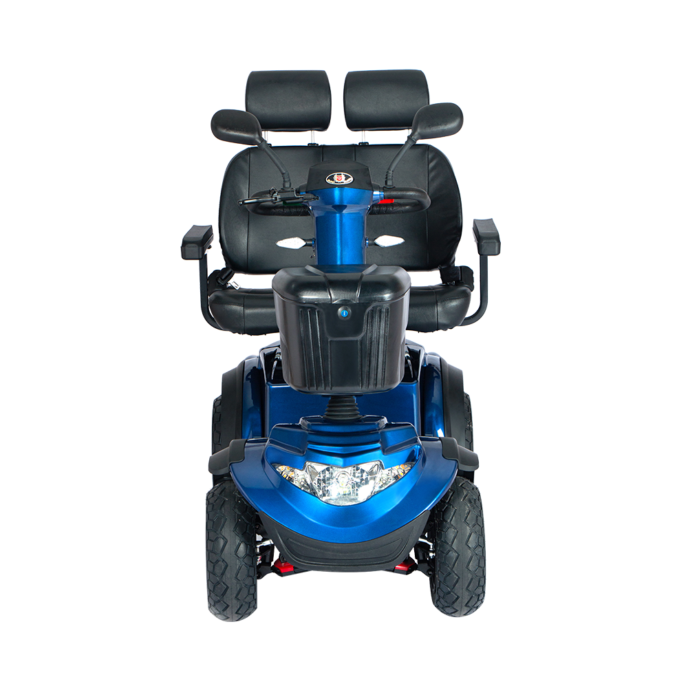 Cómodo scooter de movilidad de doble asiento R9SM-DOUBLE: comparte el viaje, comodidad mejorada