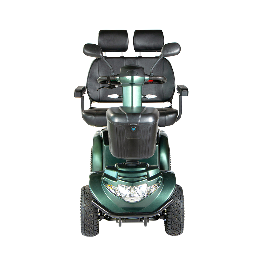 Cómodo scooter de movilidad de doble asiento R9SM-DOUBLE: comparte el viaje, comodidad mejorada