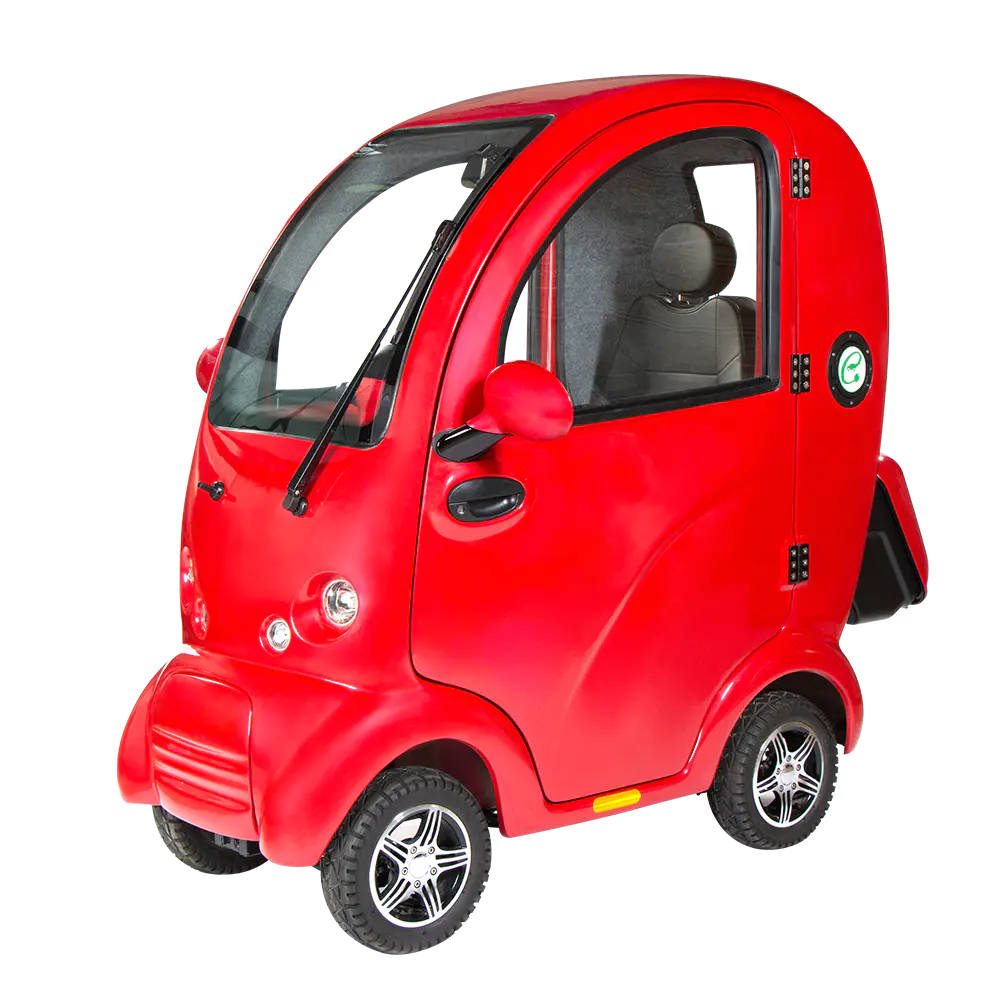 El scooter de movilidad cerrado resistente a la intemperie cambia el diseño de la cabina